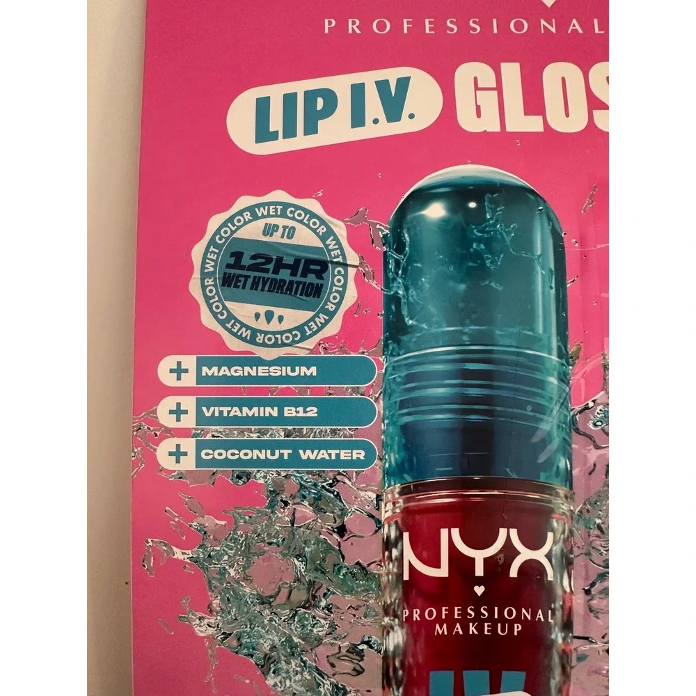 NYX Multicolor Lip‎ I.V. Hydrating Gloss Stain Set 3 Pack 0.16oz Each